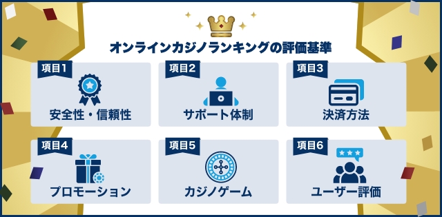 オンラインカジノ評価基準