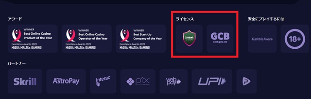 ルーベットのライセンス